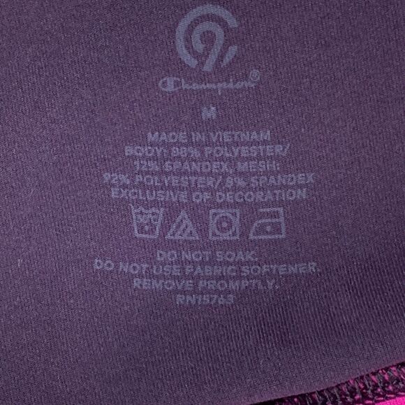 Champion Leggings Medium Multicolor Womens Capri Cropped High Waist No Pocket - Picture 6 of 8